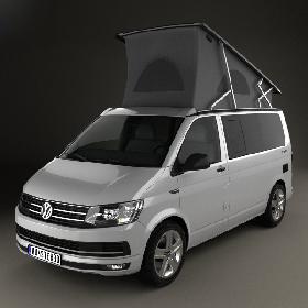 Volkswagen Transporter (T6) California 2016 3D model